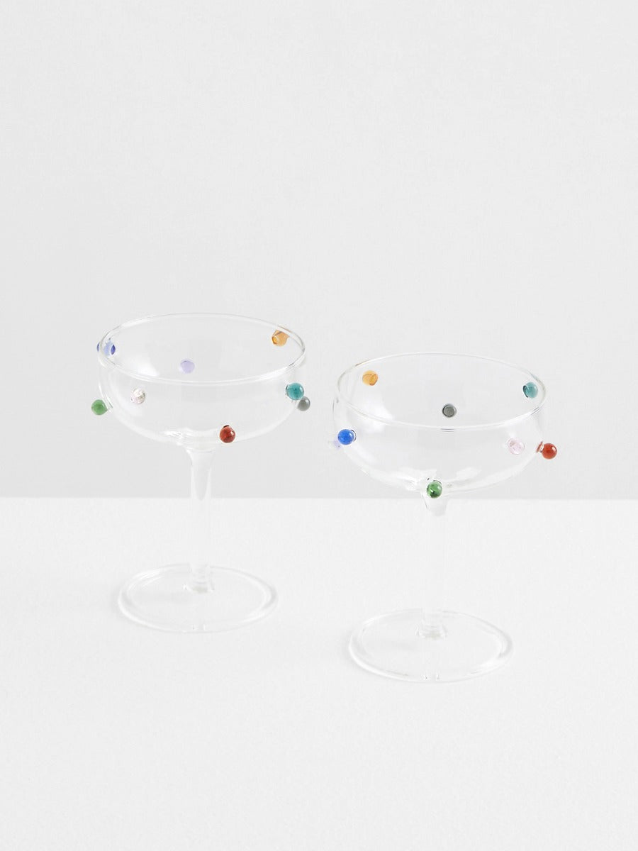 Pomponette Coupe Set in Clear
