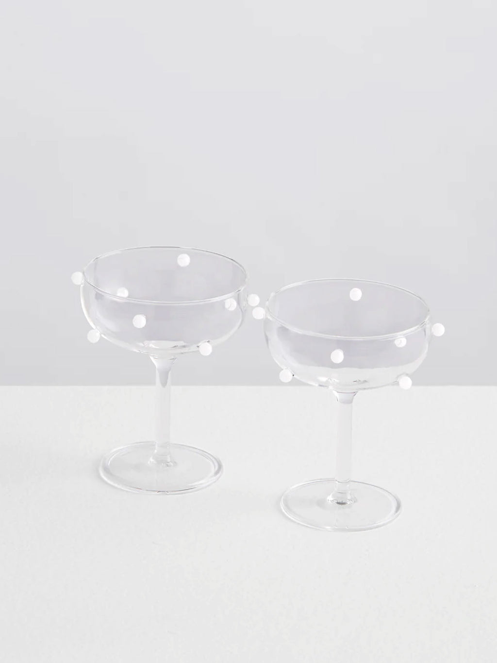 Pomponette Coupe Set in White