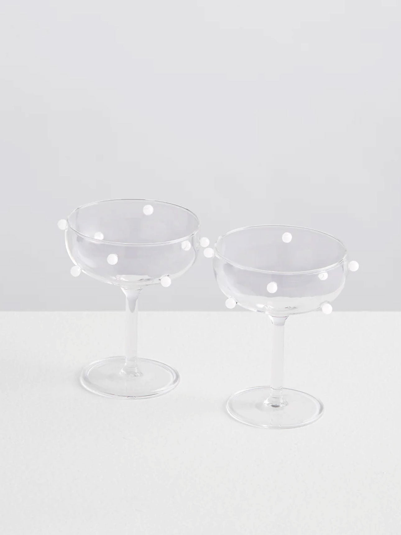 Pomponette Coupe Set in White