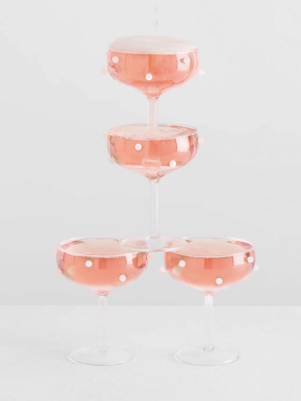 Pomponette Coupe Set in White