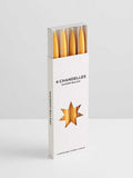 Chandelles Tapered Candles in Miel - 4 Pack