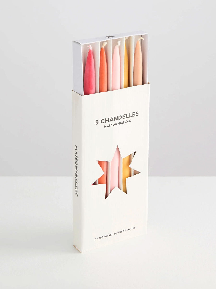 Chandelles Tapered Candles - Summer Set 4 Pack