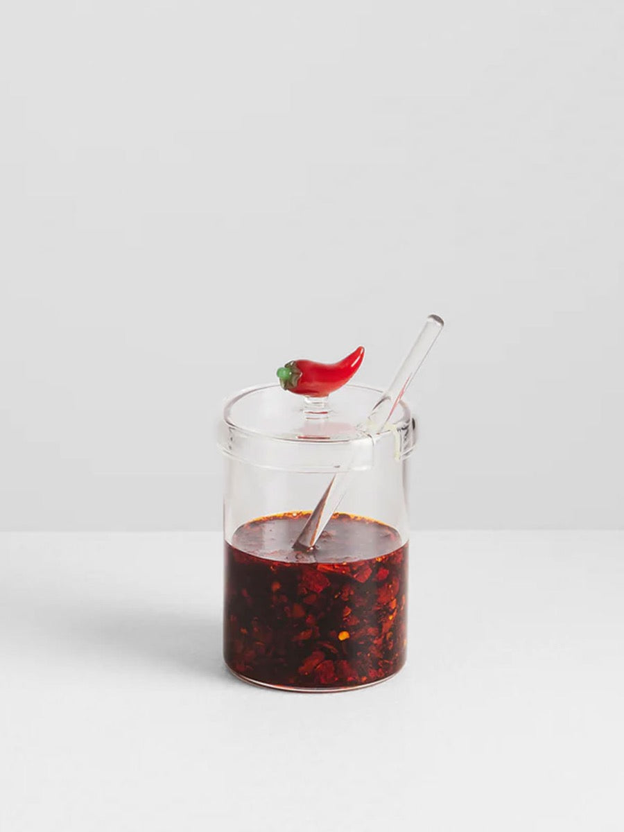Crispy Chilli Oil Jar & Spoon