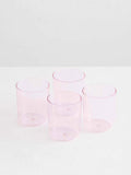 Drinking Glasses in Pink - Set of 4