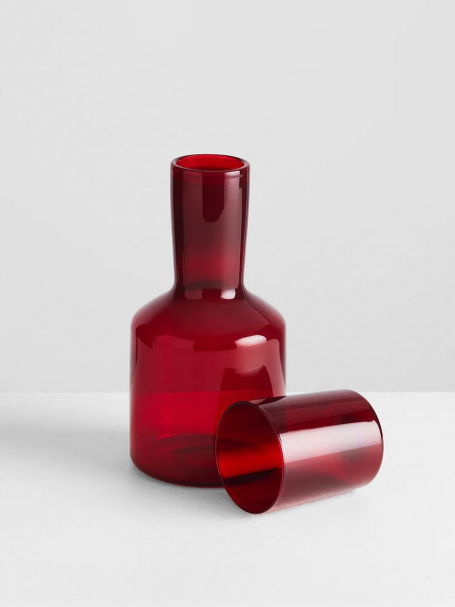 Carafe & Glass in Rouge