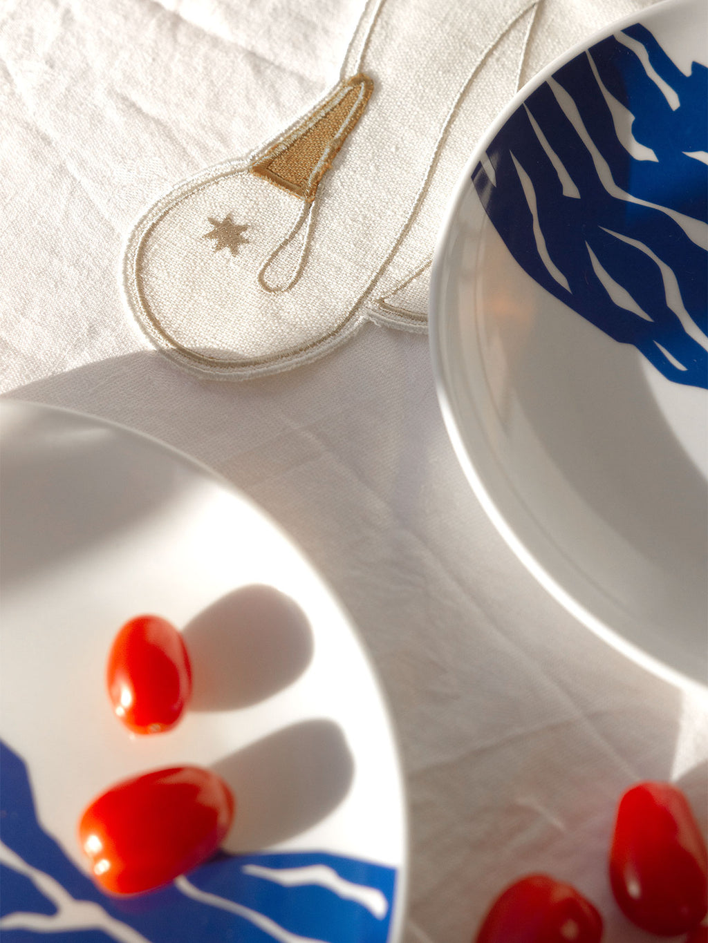 Le Merou Tapas Plates in Blue