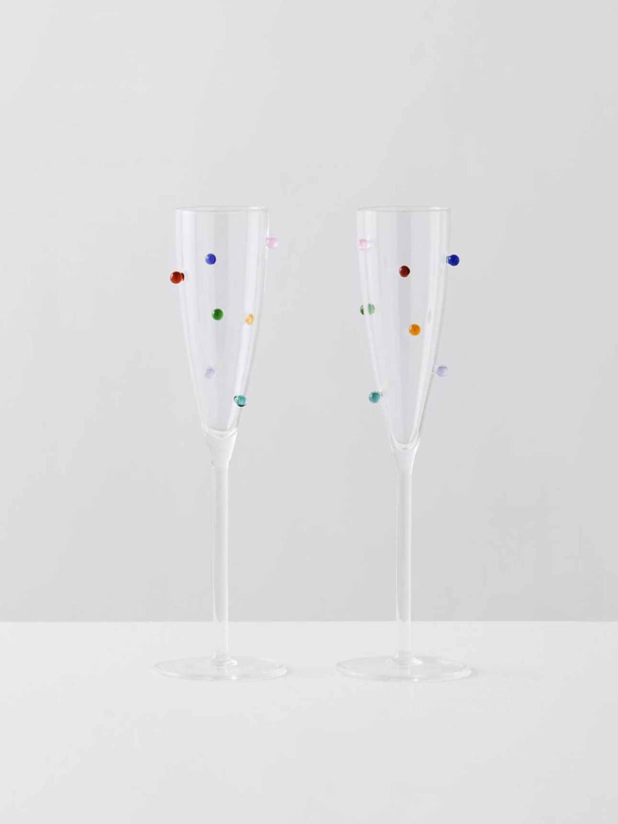Pomponette Flute Set in Clear