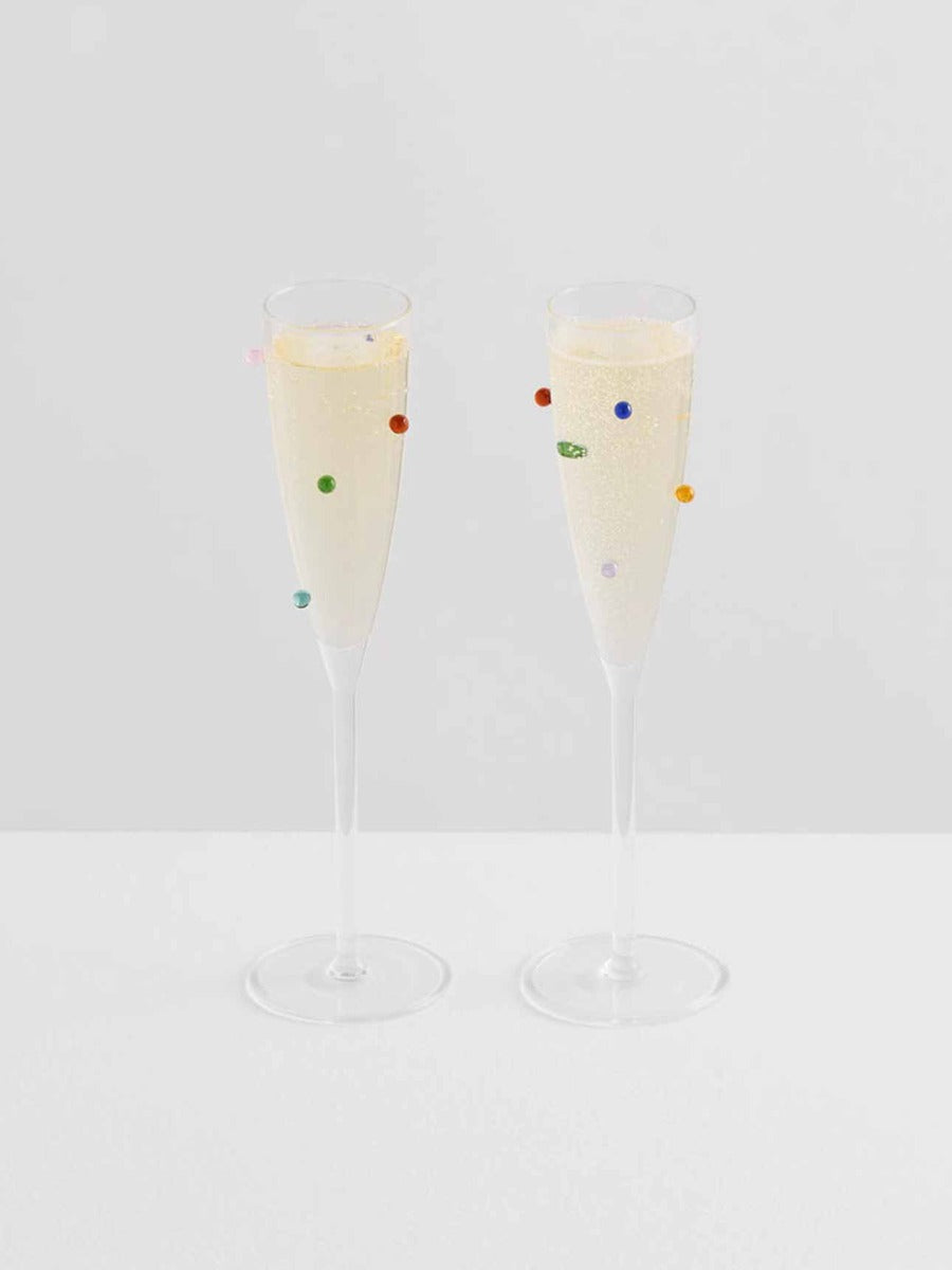 Pomponette Flute Set in Clear