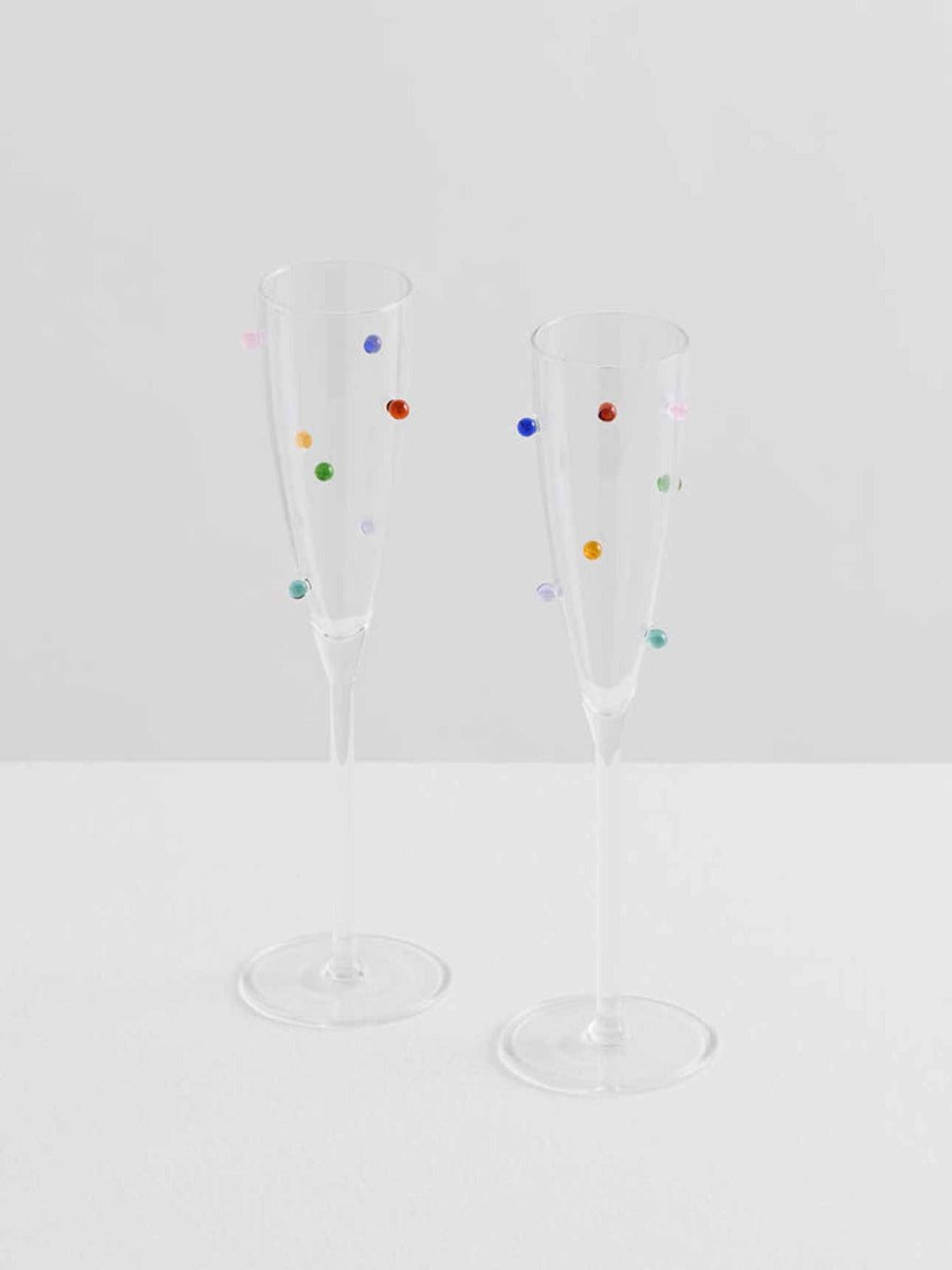 Pomponette Flute Set in Clear