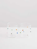 Pomponette Goblet Set in Clear/Multi