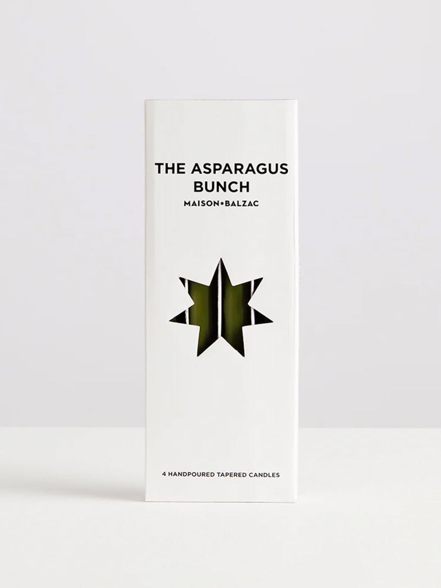 Chandelles Tapered Candles in Asparagus - 4 Pack