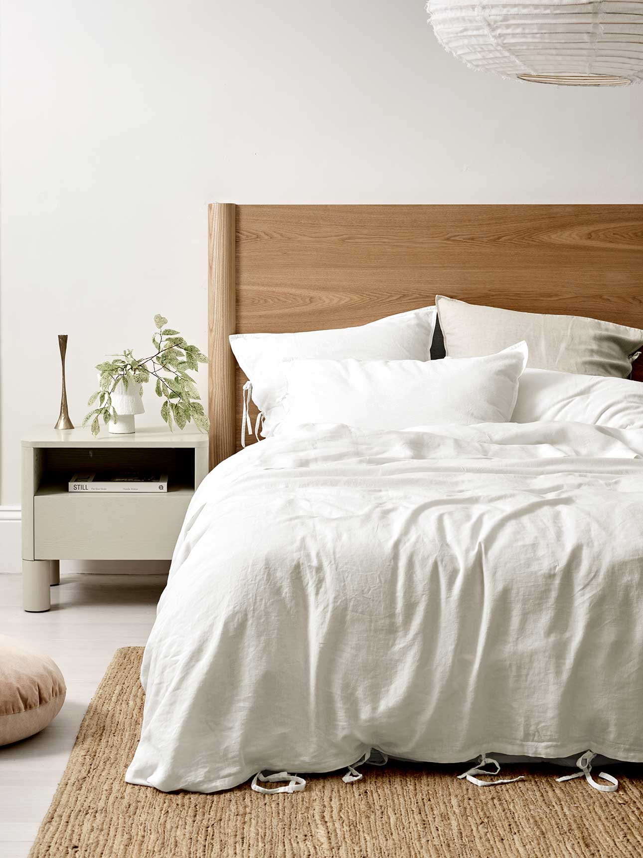 Maison Vintage Quilt Cover in White