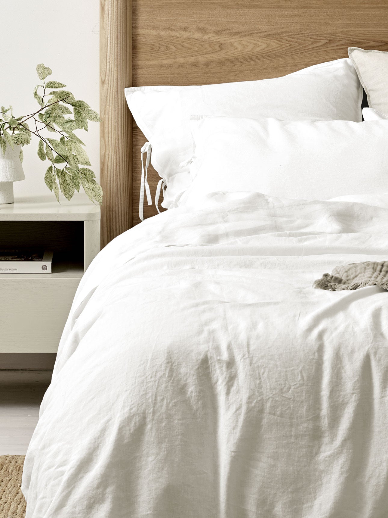 Maison Vintage Quilt Cover in White
