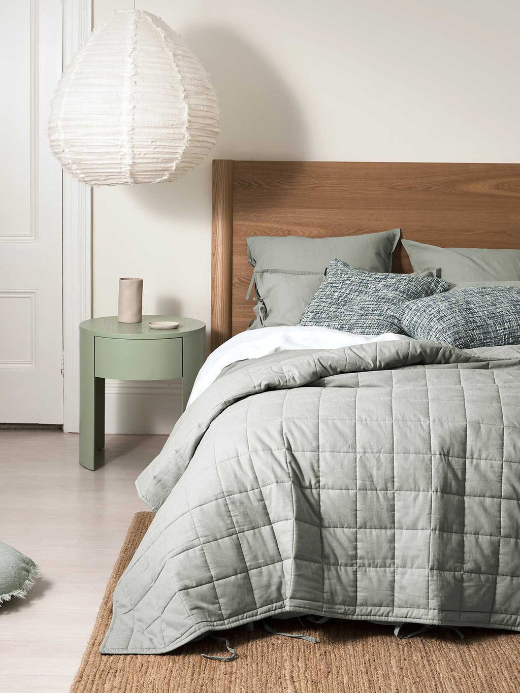 Maison Vintage Standard Pillowcase in Limestone