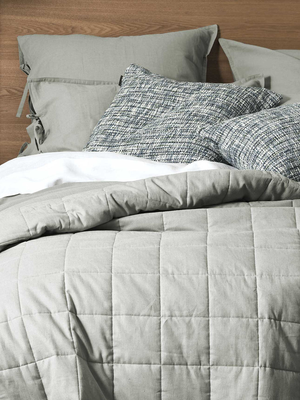 Maison Vintage Standard Pillowcase in Limestone