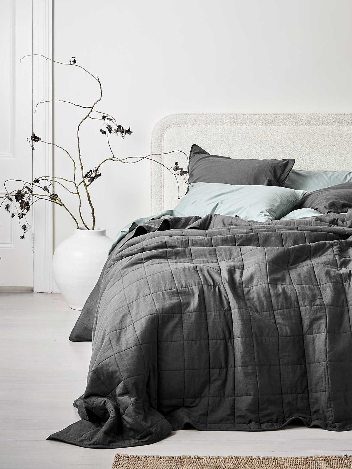 Maison Vintage European Pillowcase in Shadow
