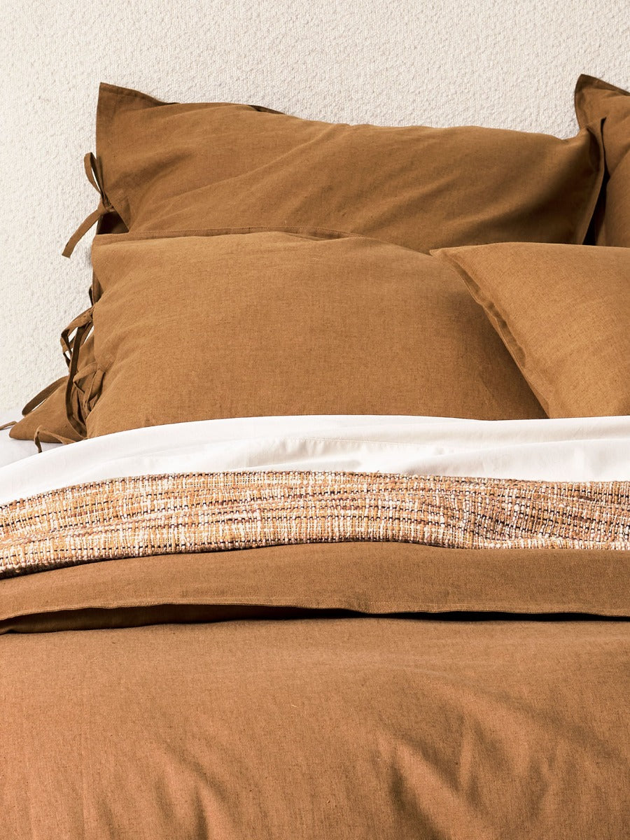 Maison Vintage Quilt Cover in Cinnamon