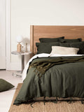 Maison Vintage Quilt Cover in Forest