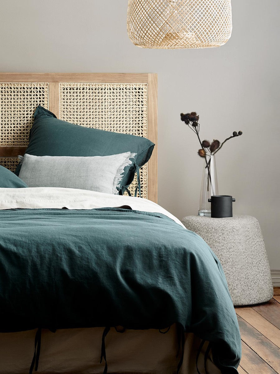 Maison Vintage Standard Pillowcase in Indian Teal