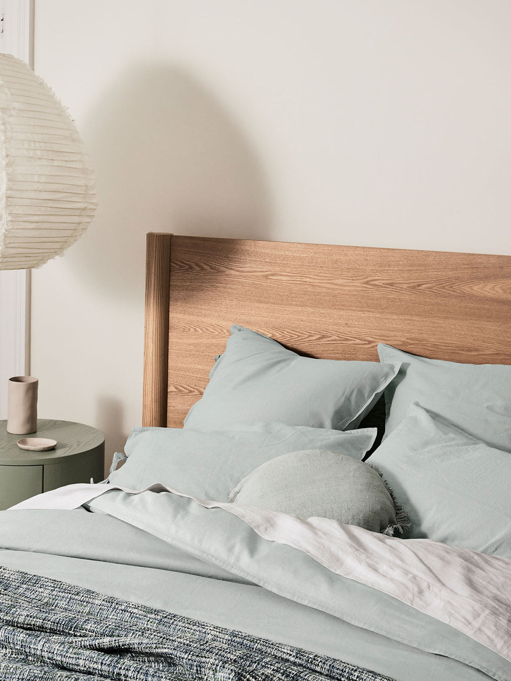 Maison Vintage Standard Pillowcase in Mineral