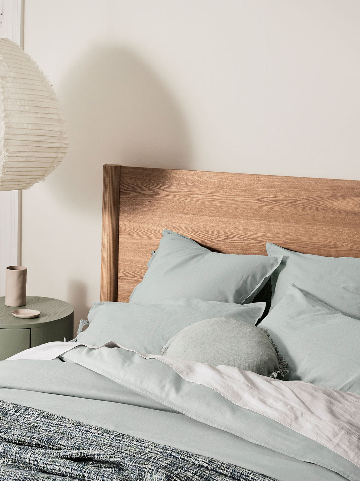 Maison Vintage Standard Pillowcase in Mineral