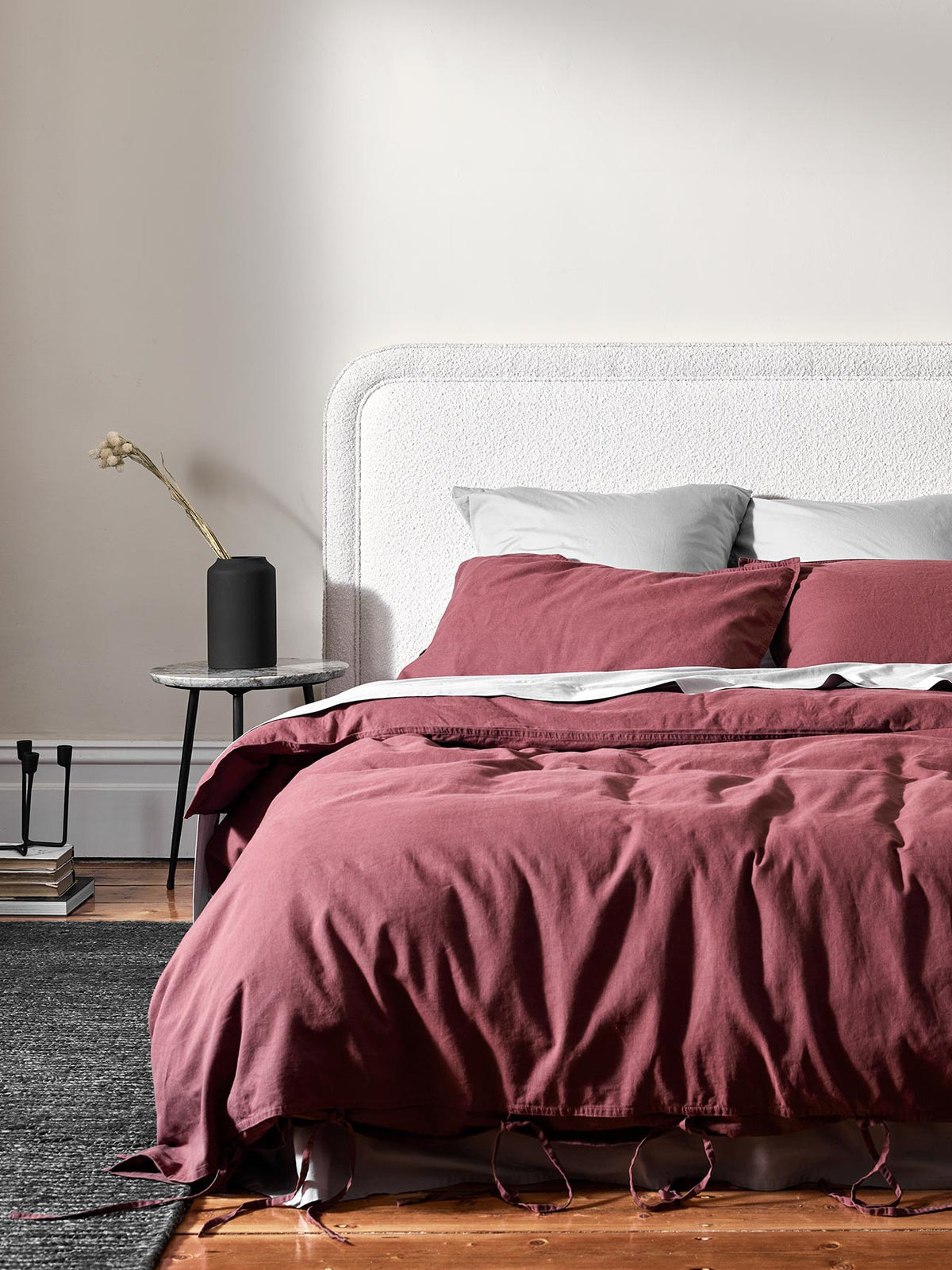 Maison Vintage Quilt Cover in Syrah - King