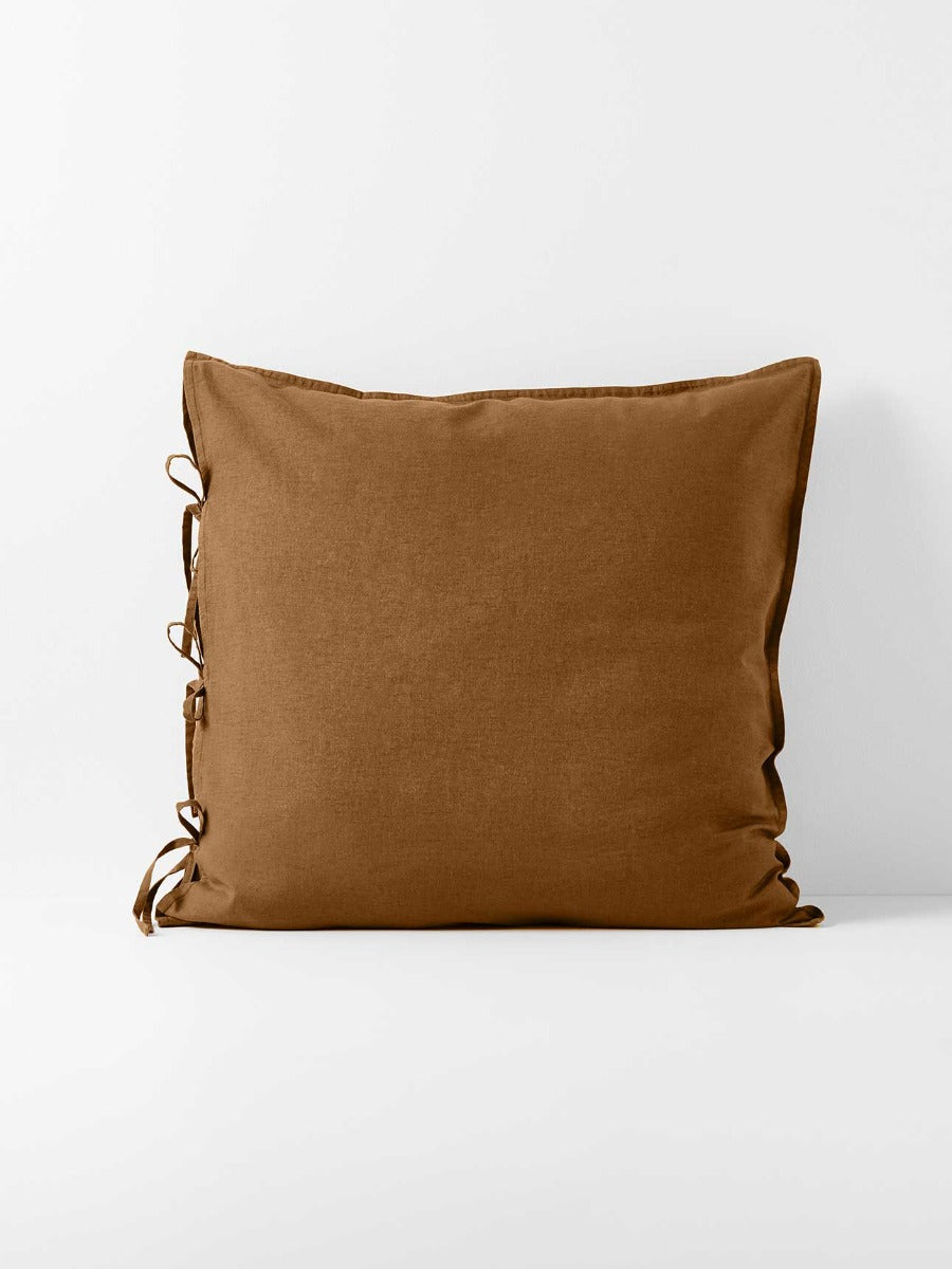 Maison Vintage European Pillowcase in Cinnamon
