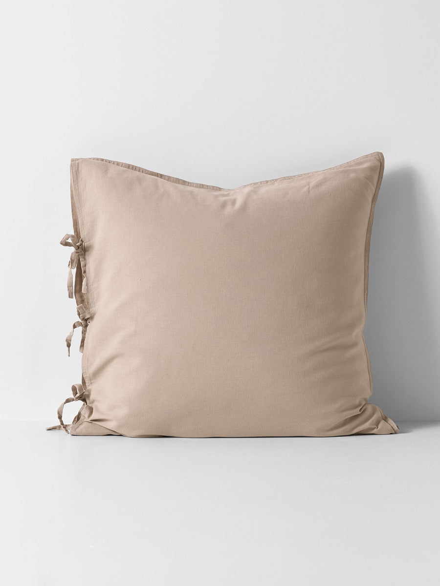 Maison Vintage European Pillowcase in Nude