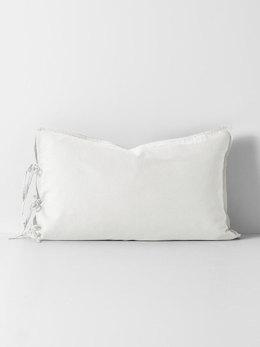 Maison Vintage Standard Pillowcase in White