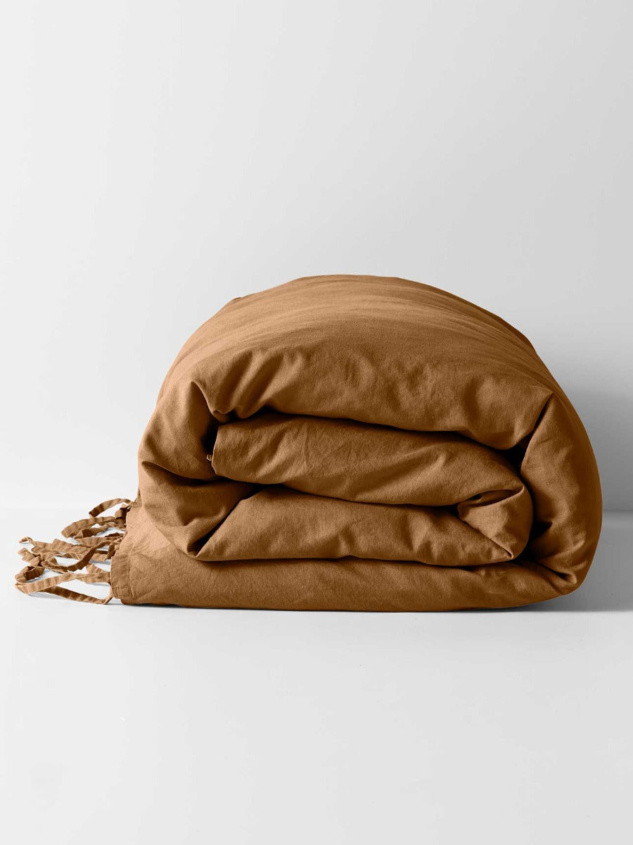 Maison Vintage Quilt Cover in Cinnamon