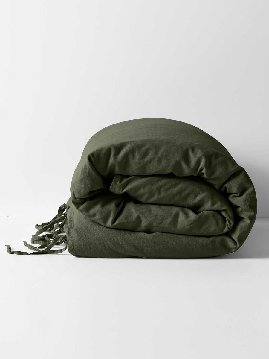 Maison Vintage Quilt Cover in Forest