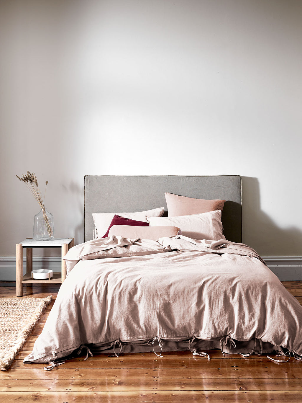 Maison Vintage Quilt Cover in Nude