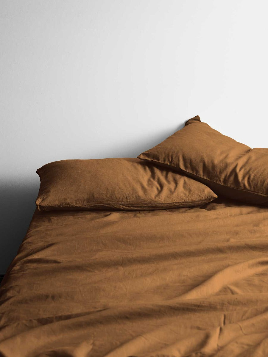 Maison Vintage Sheet Set in Cinnamon