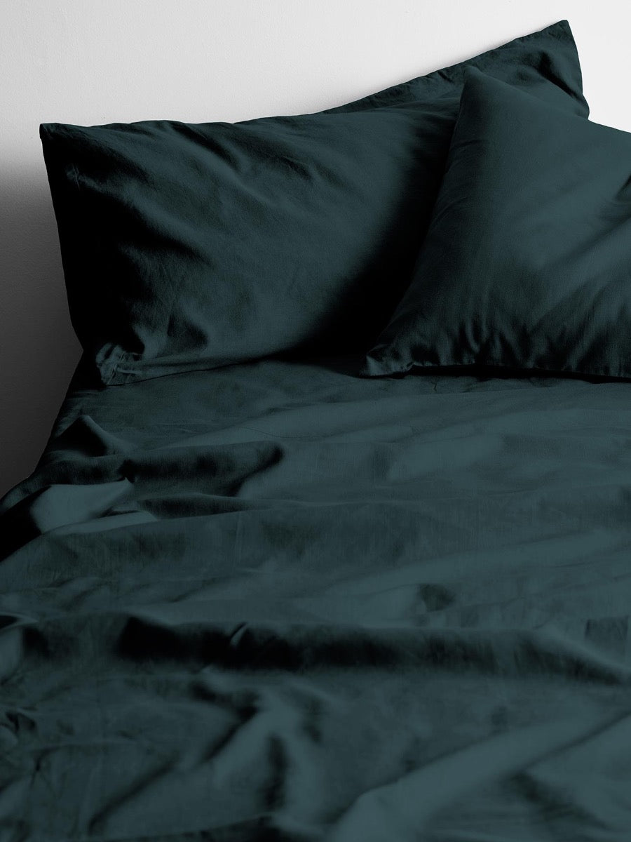 Maison Vintage Sheet Set in Indian Teal
