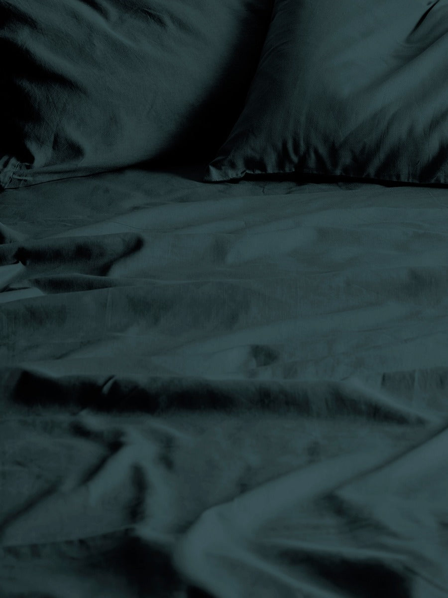 Maison Vintage Sheet Set in Indian Teal