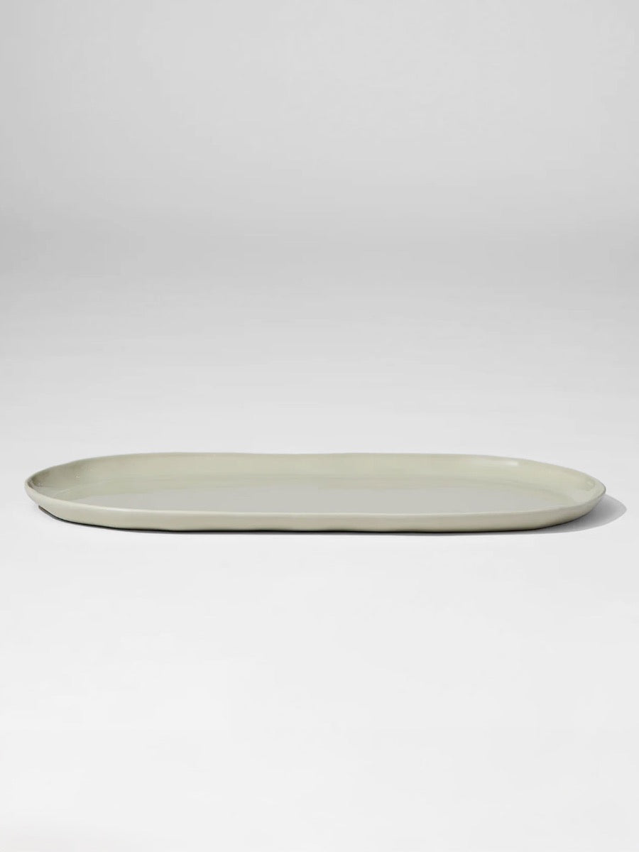 Cloud Oval Platter in Stone - Large