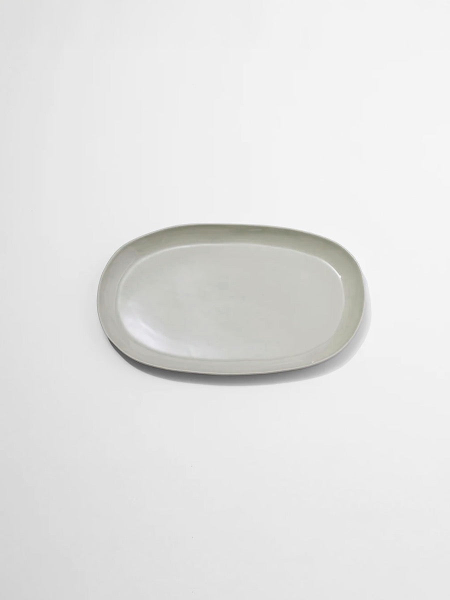 Cloud Oval Platter in Stone - Medium