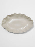 Ruffle Rectangle Platter Stone - XL
