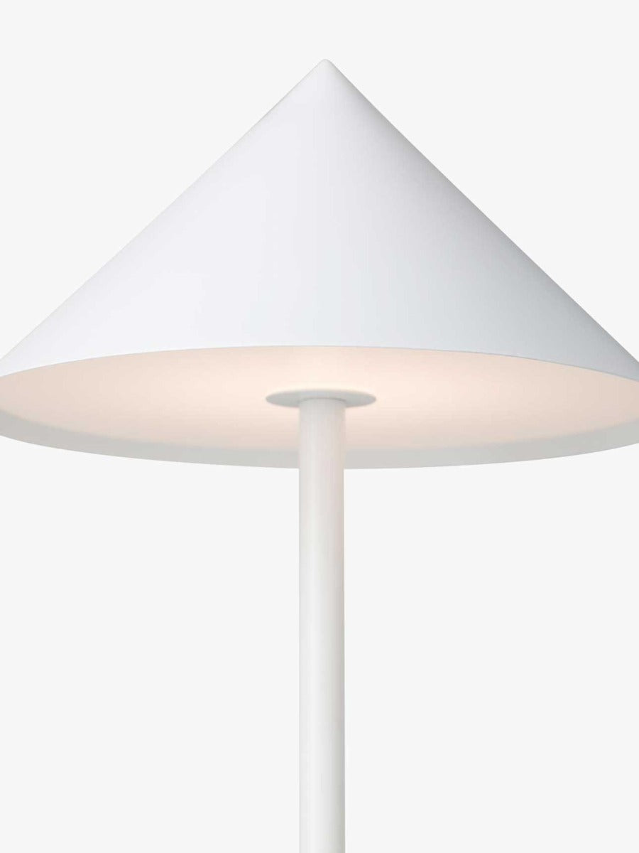 Floris Portable Desk Lamp in White