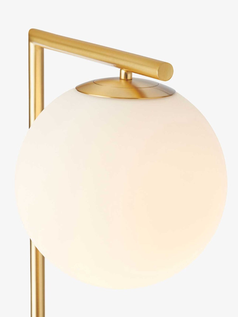 Remi Floor Lamp in Brass & Marble