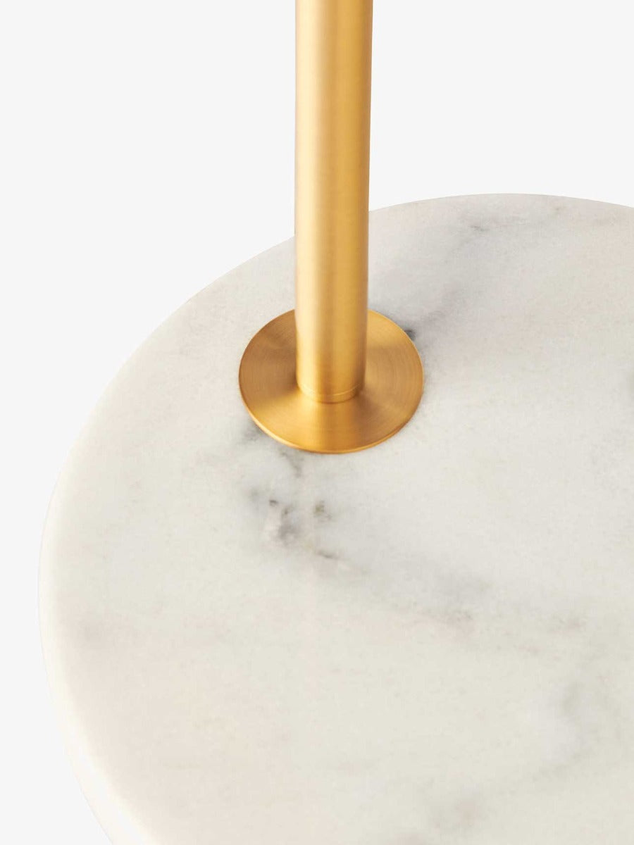 Remi Floor Lamp in Brass & Marble