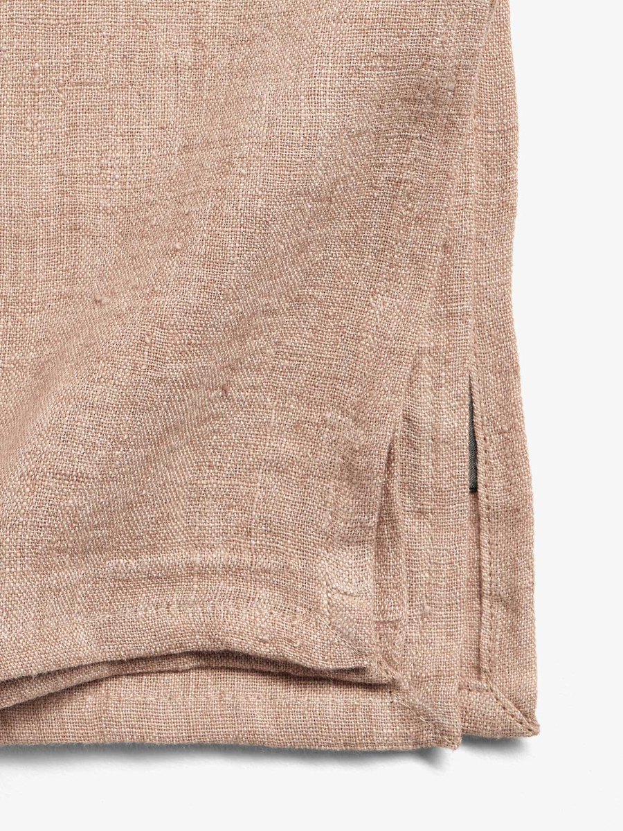 Vintage Linen Napkins in Clay - Set of 4