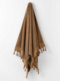 Milos Bath Towel in Caramel