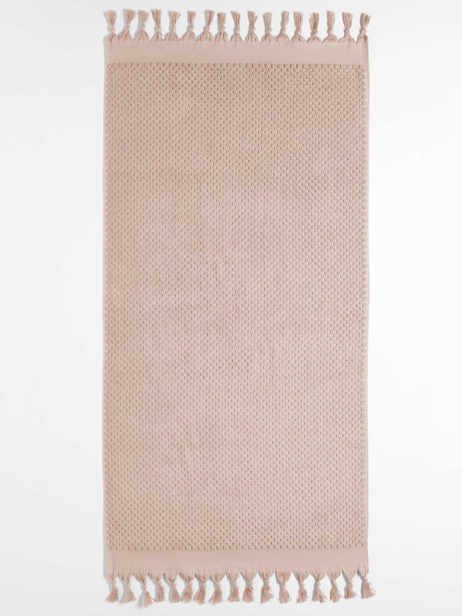Milos Bath Towel in Pink Clay