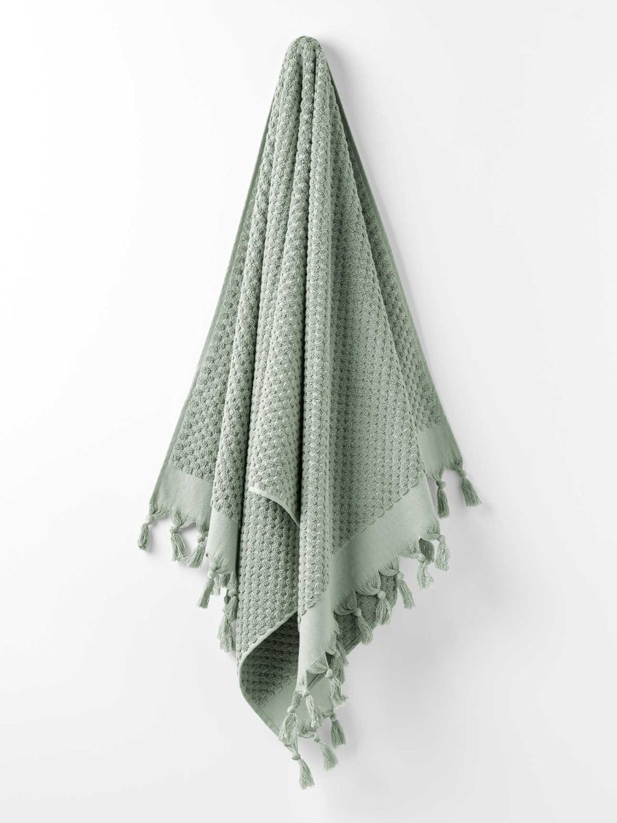 Milos Bath Towel in Sage