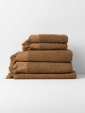 Milos Bath Towel Set in Caramel