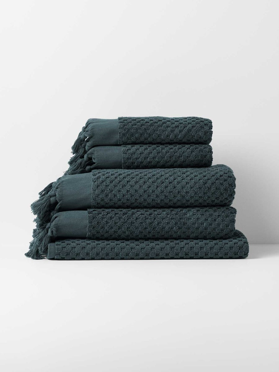 Milos Bath Towel Set in Slate