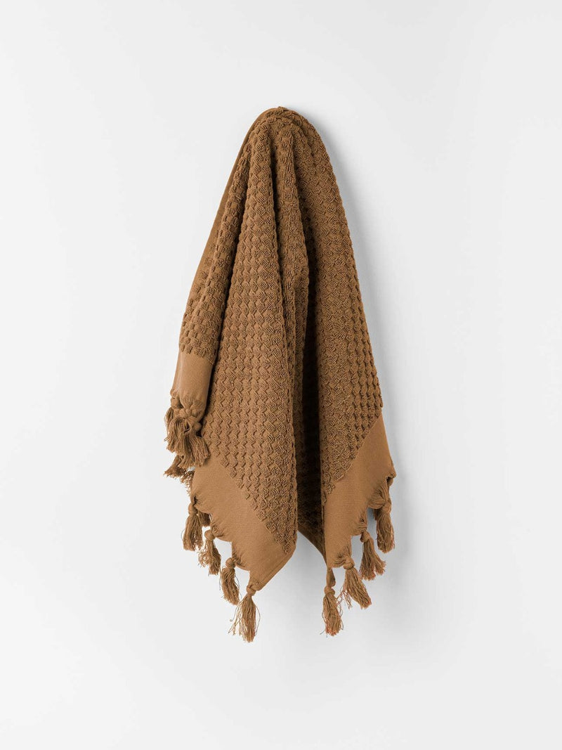 Milos Hand Towel in Caramel