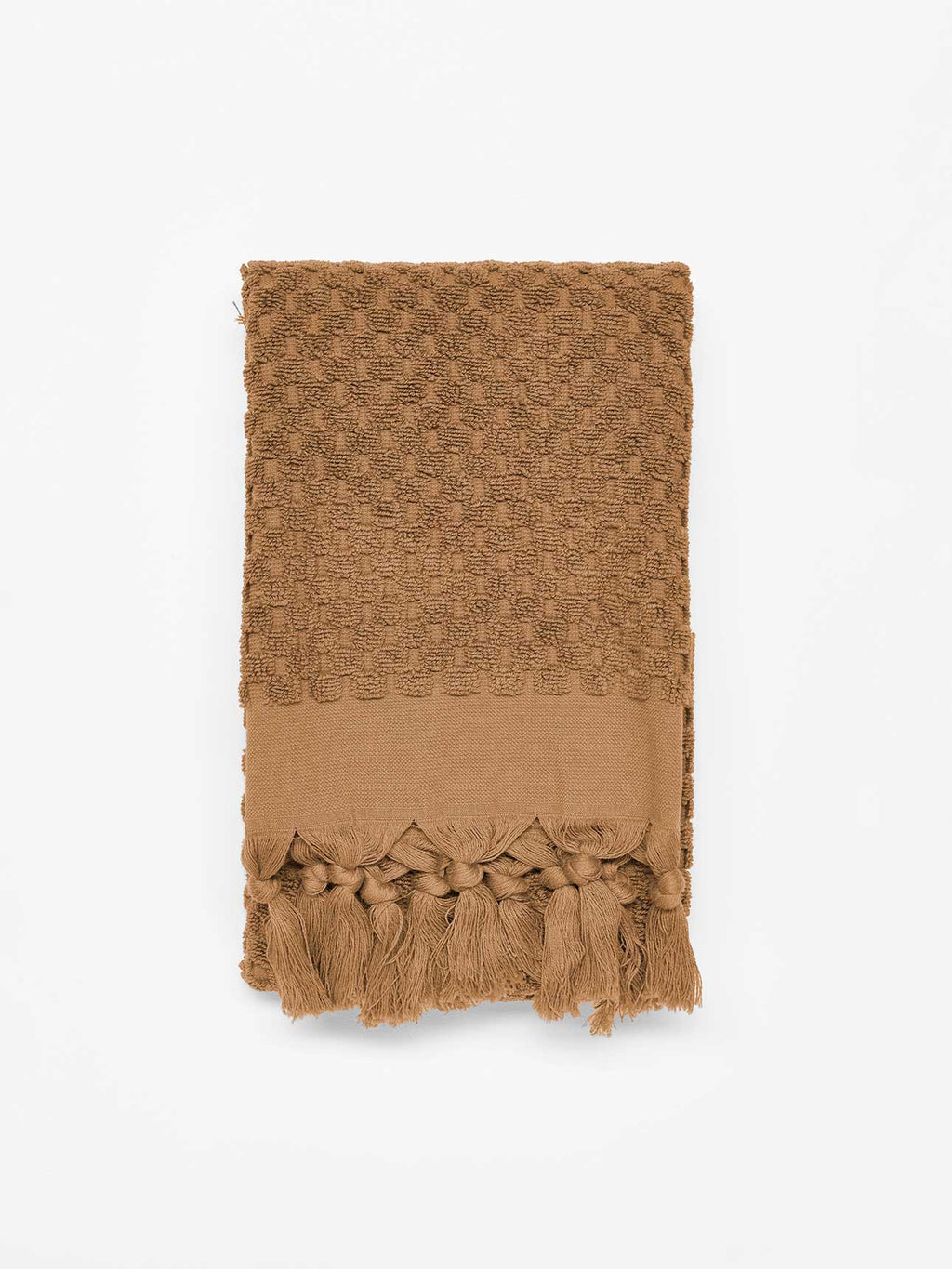 Milos Hand Towel in Caramel