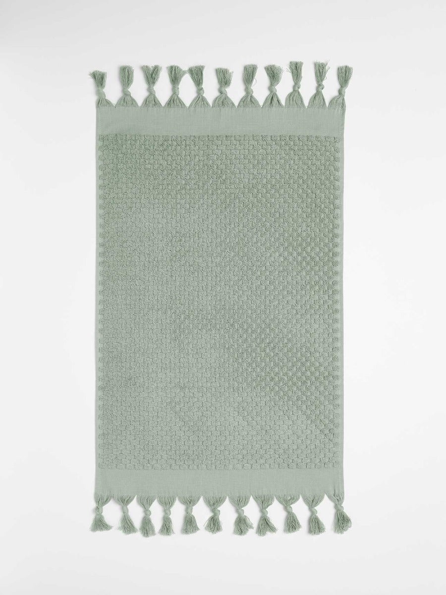 Milos Hand Towel in Sage